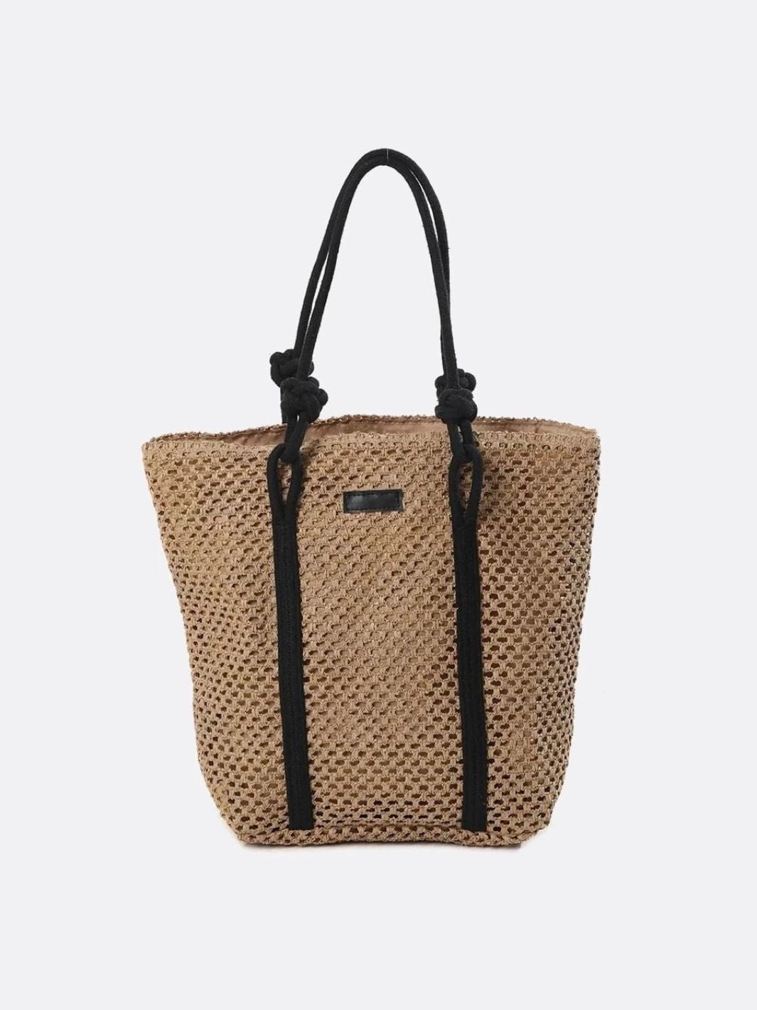 Large Woven Tote Bag with Rope Handles ?C Casual & Spacious Shopper Sustainable Fabric Casual Fashion