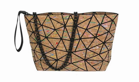 Bright shade Patrizia Luca Slanted Triangle Cork Clutch Style 0H03BC