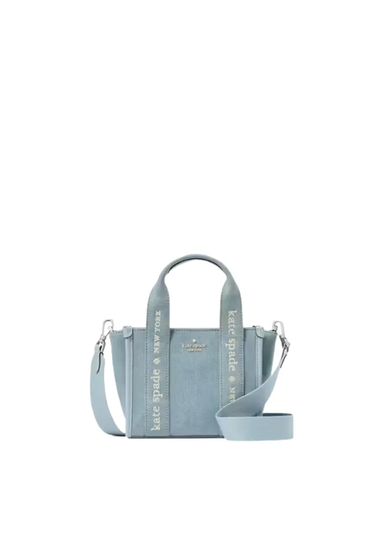 Smart Design Kate Spade Kip Denim Mini Tote Bag In Blue Multi KL066