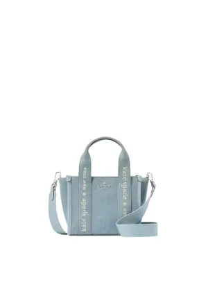 Smart Design Kate Spade Kip Denim Mini Tote Bag In Blue Multi KL066