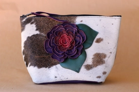 Efficient Design Makeup Holder Cowhide Makeup Bag