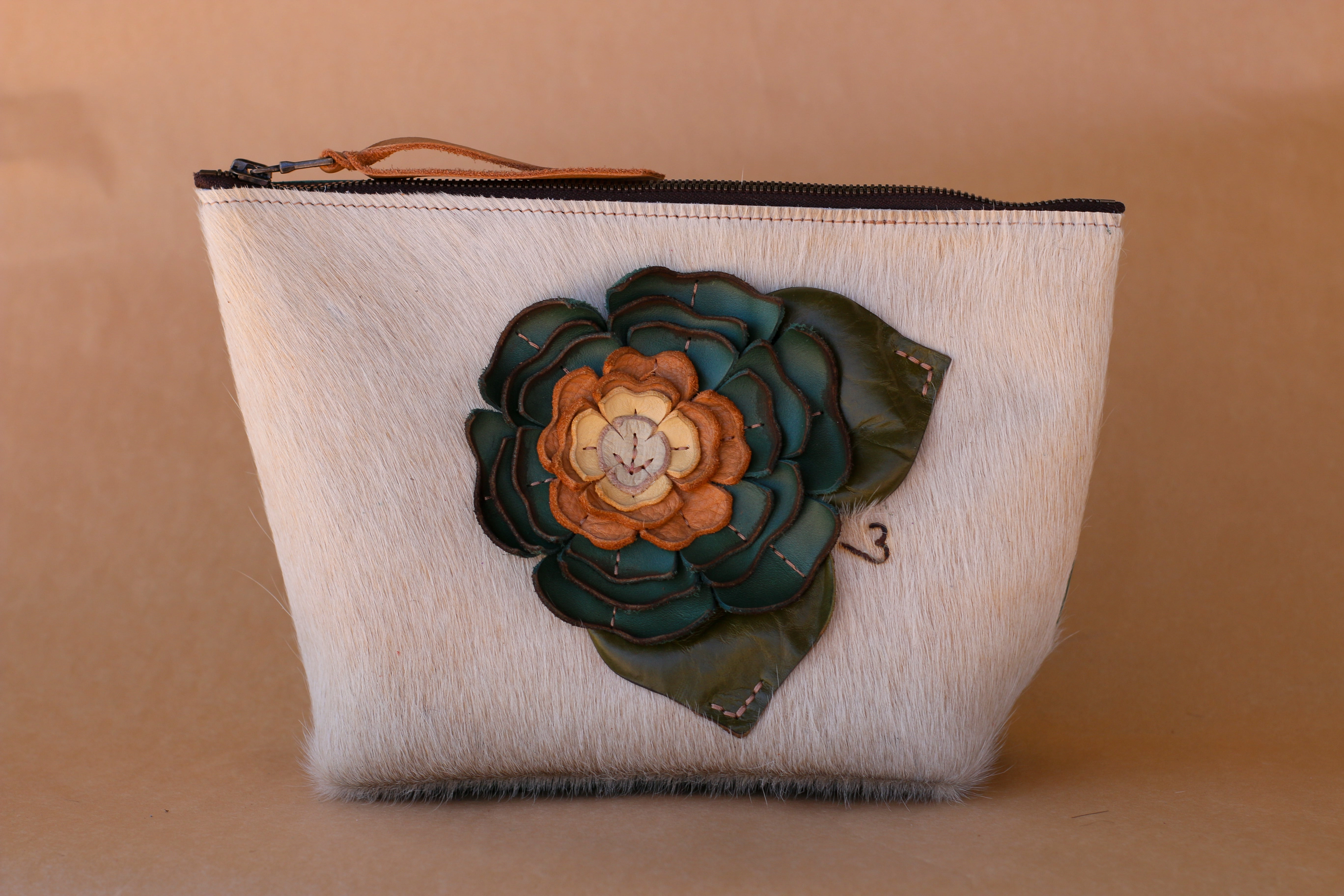 Daily Use Cowhide Makeup Bag