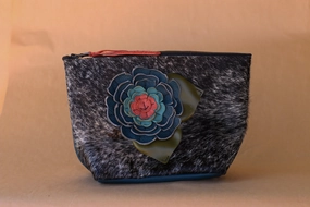 elegant design Cowhide Makeup Bag