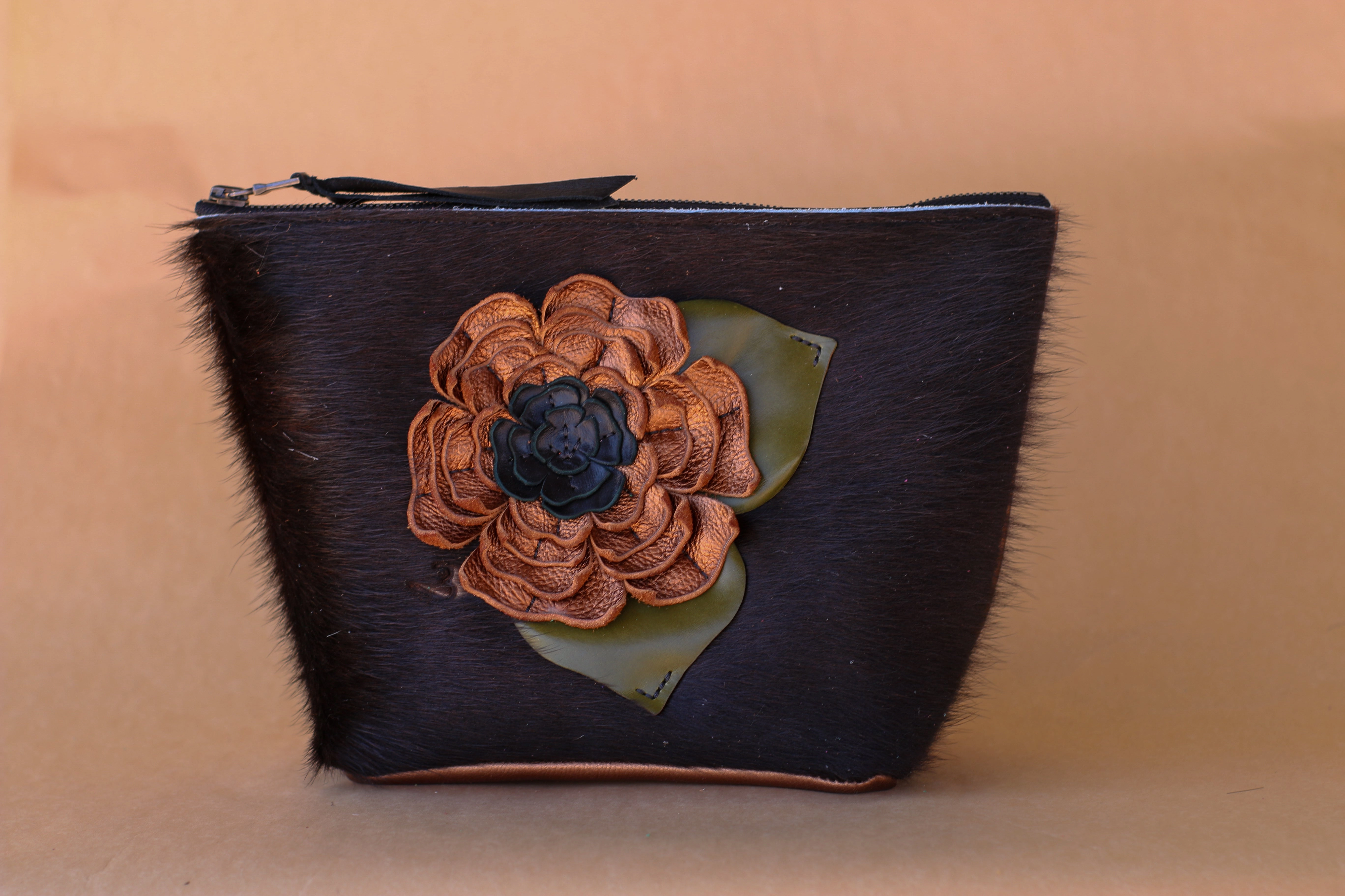 Cowhide Makeup Bag Neat Solution