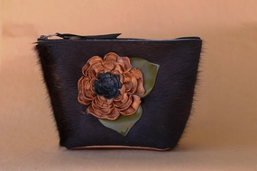 Cowhide Makeup Bag Neat Solution