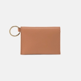 Simple Choice Vida Card Case in Micro Pebbled Leather - Biscuit