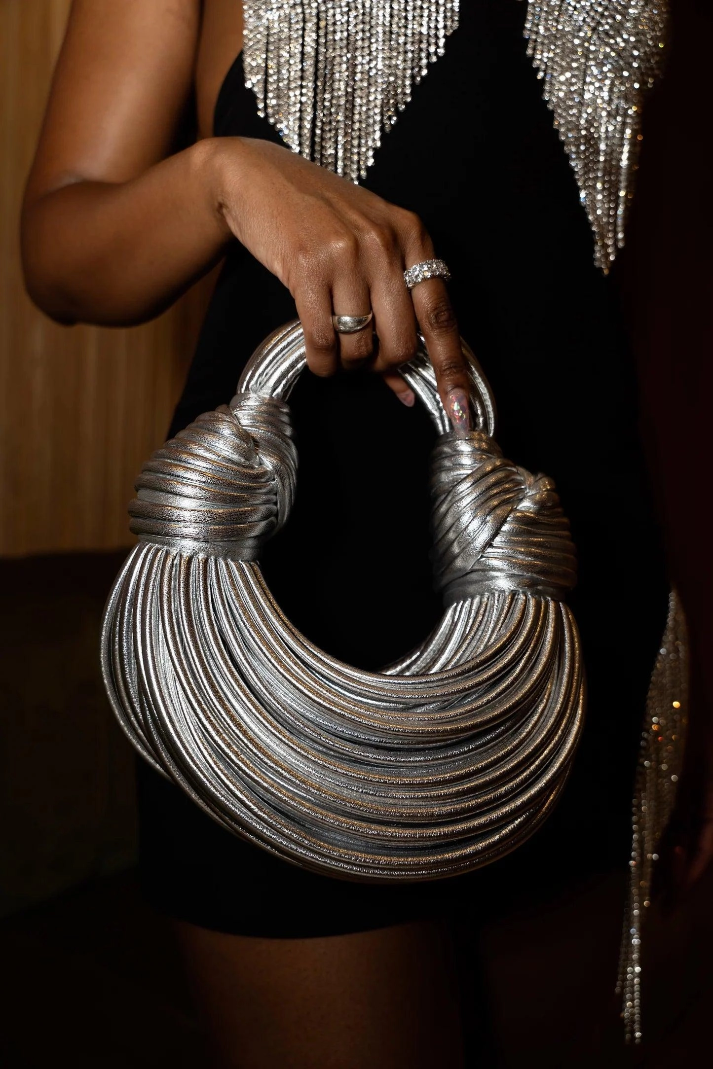 Street Functionality Double Knot Bag | Handcrafted Genuine Leather Fashion Bags | Luxury Wedding Handbag, Special Occasion Event Bag, Hobo Bag