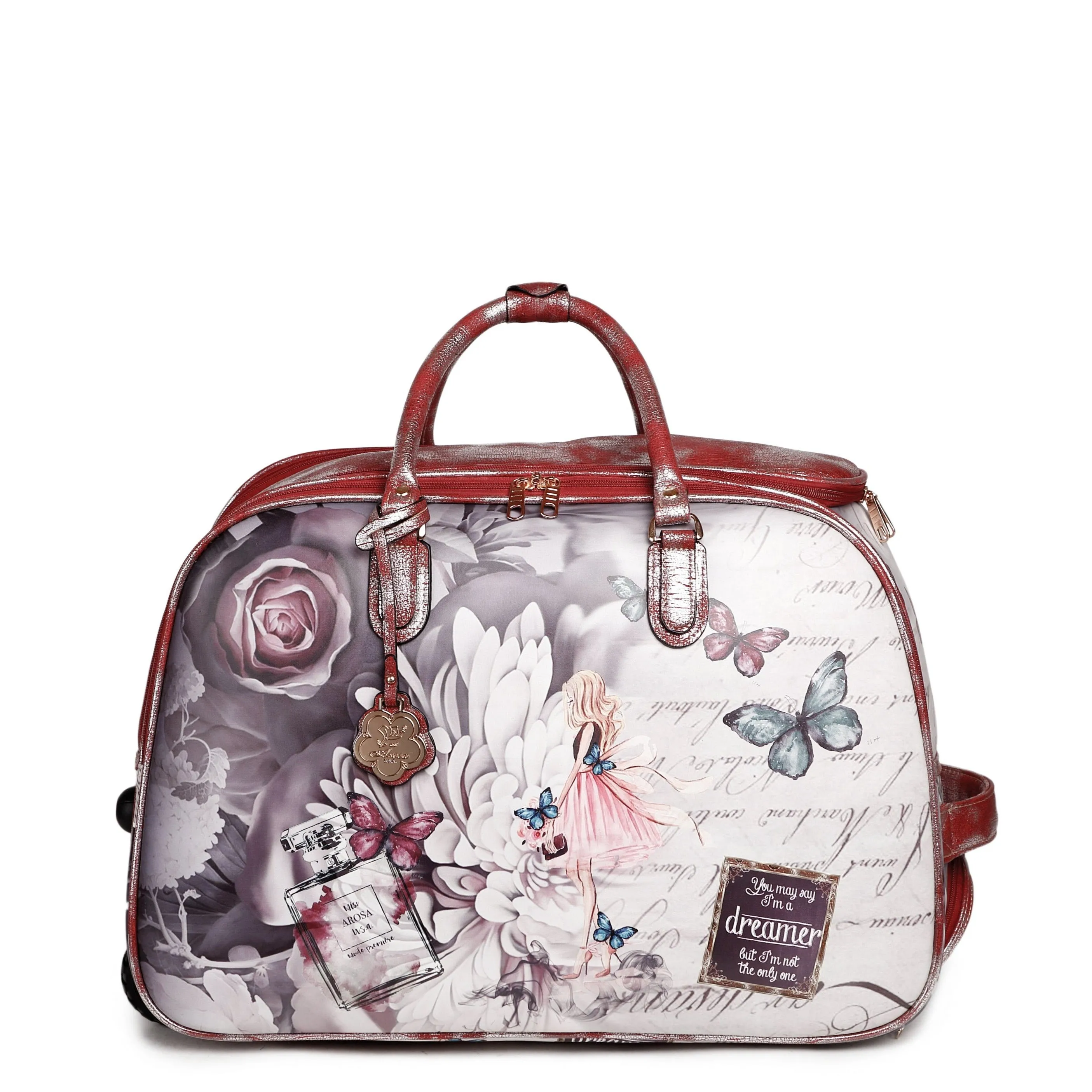 Classic Office Dreamerz Large Rolling Duffel Bag