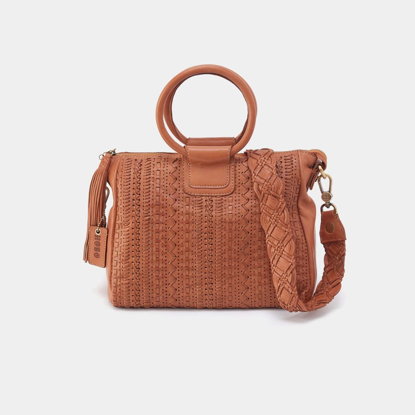 Daily Carrying Luxury Edge Sheila Medium Satchel in  Washed Leather - Harvest Wheat