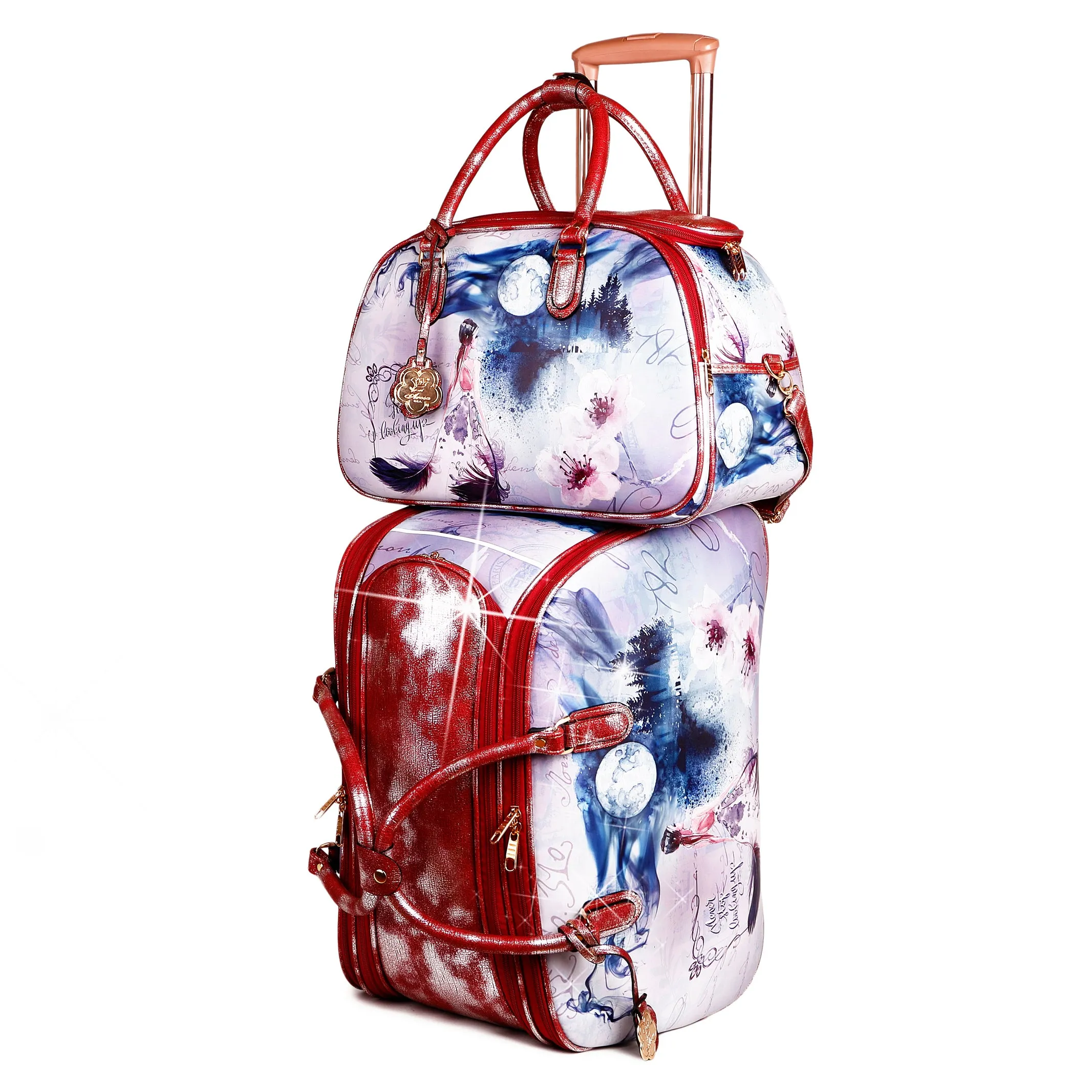 Arosa Celestial-Themed Travel Bag Set Bright shade