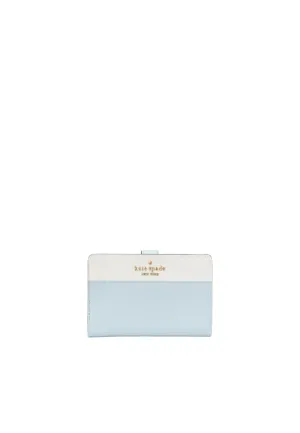 Luxury Appeal Executive Style Kate Spade Madison Medium Billfold Wallet In Crisp Sky KC511