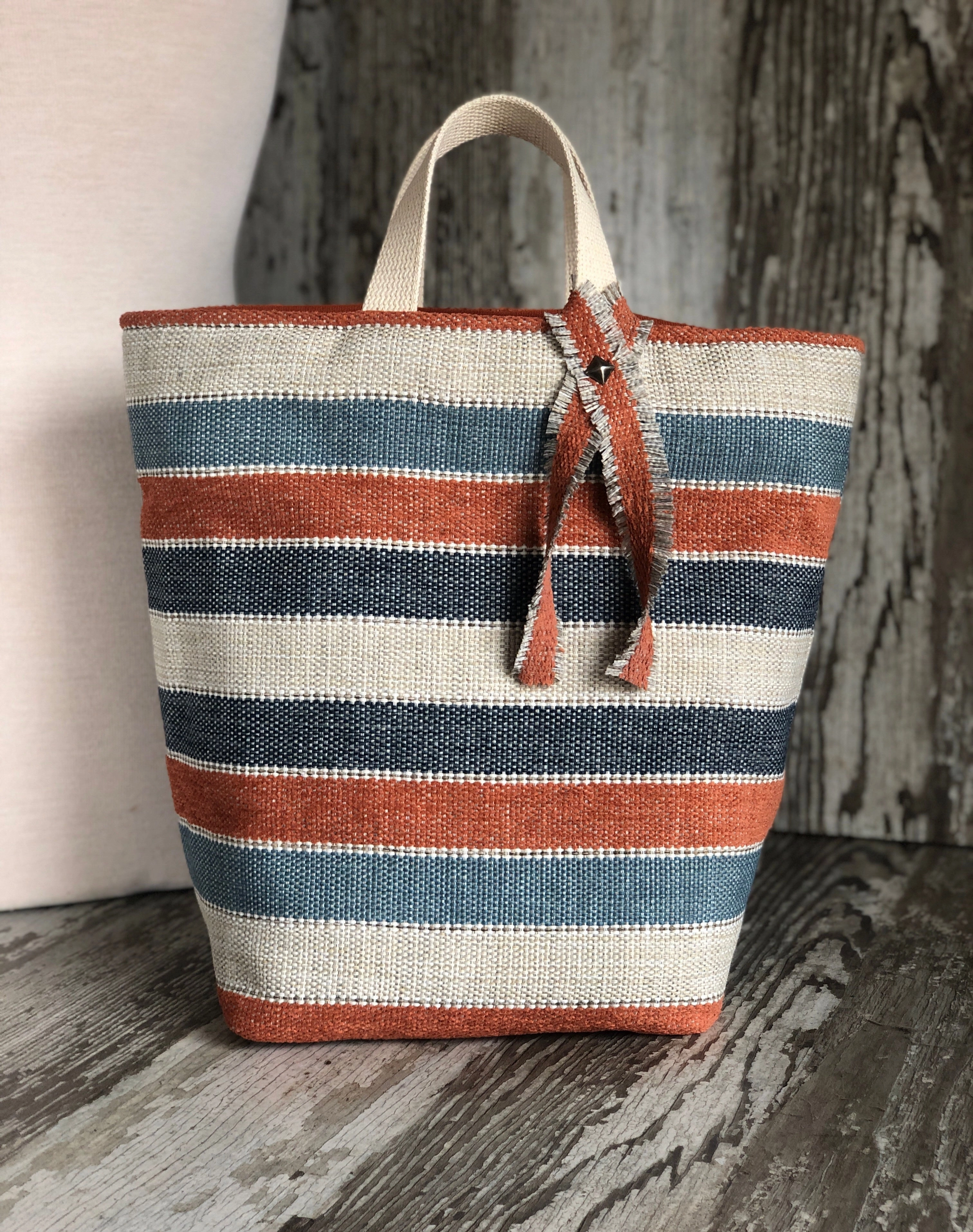 Clementine Hope Basket, -Handmade USA Project Bag Timeless Style
