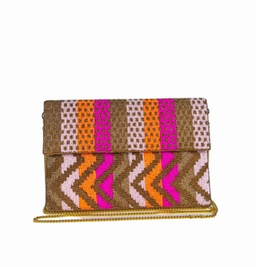 Beaded Clutch - Pinks Arrow Timeless Design Contemporary Essence