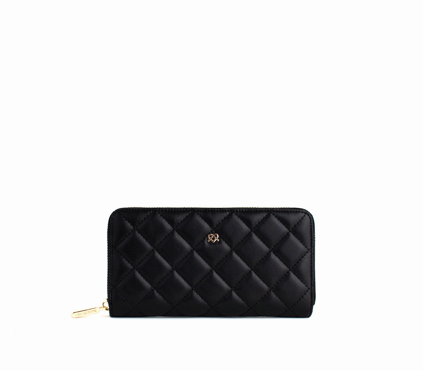 Uptown Quilted - Black Zipper Wallet Gift Choice
