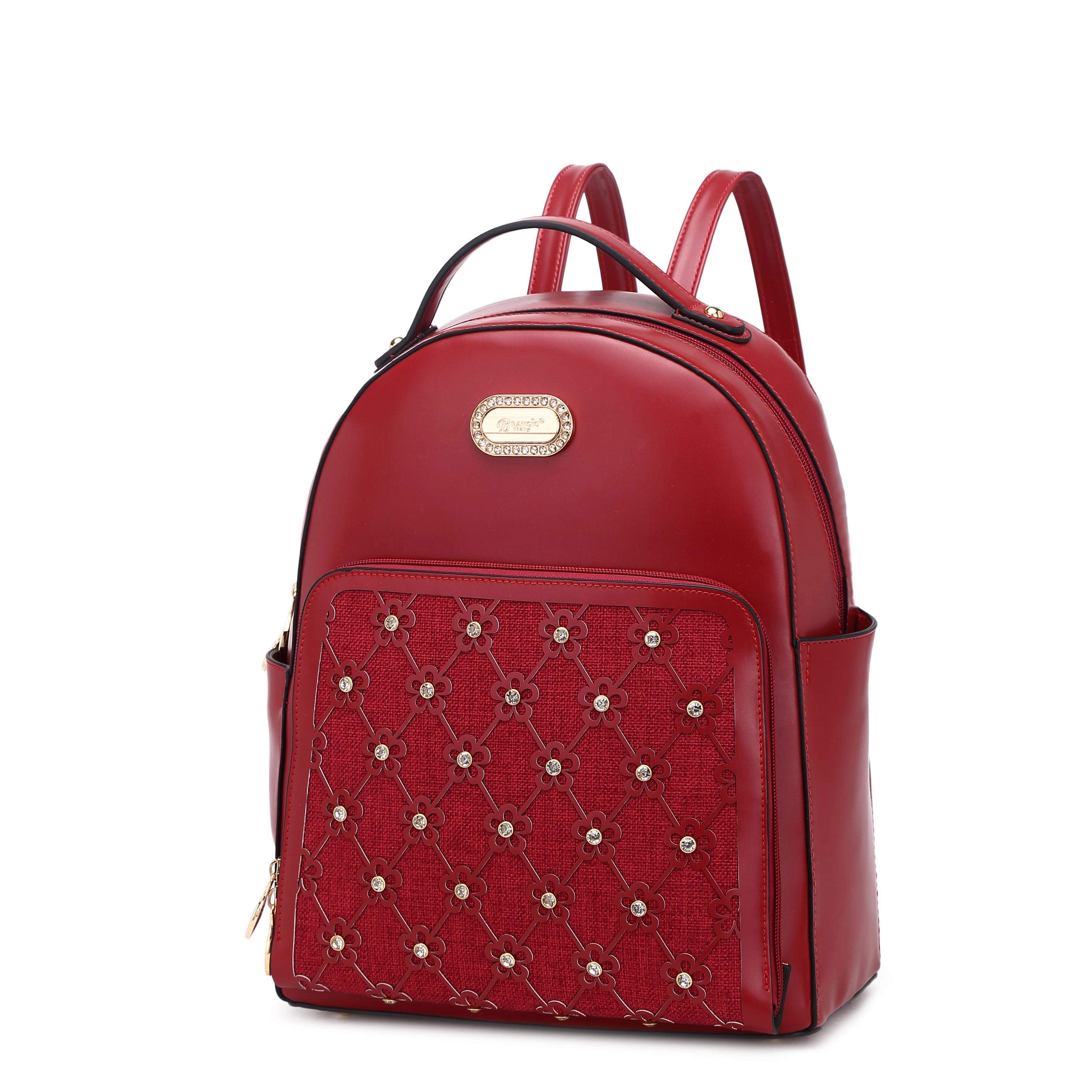 Wildflower Blossom Vegan Classy Travel Backpack   Wallet City Travel Daily Movement