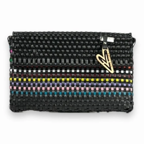 Trendy Detailing Polished Finish Maria Victoria | Eros DI | Upcycled, Handwoven, Clutch