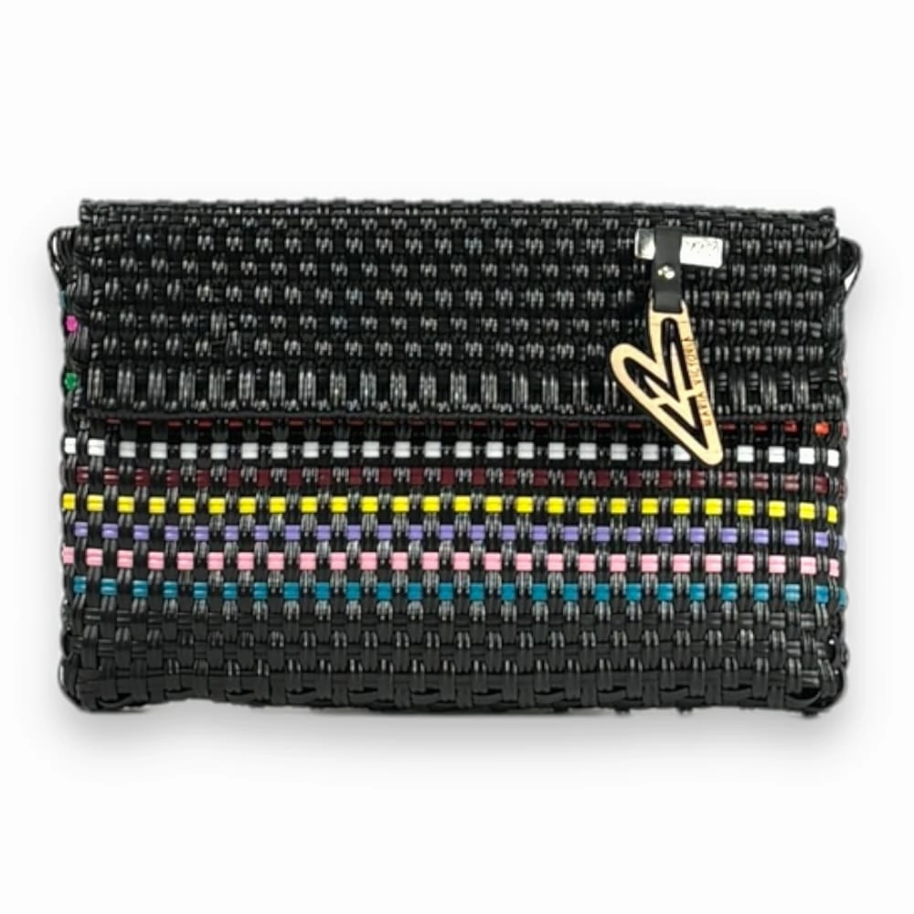 Trendy Detailing Polished Finish Maria Victoria | Eros DI | Upcycled, Handwoven, Clutch