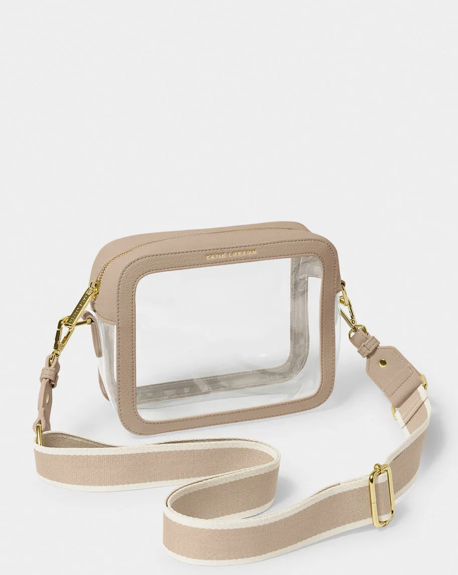 Daily Companion Everyday Carry Selia Stadium Taupe Crossbody by Katie Loxton Handbags