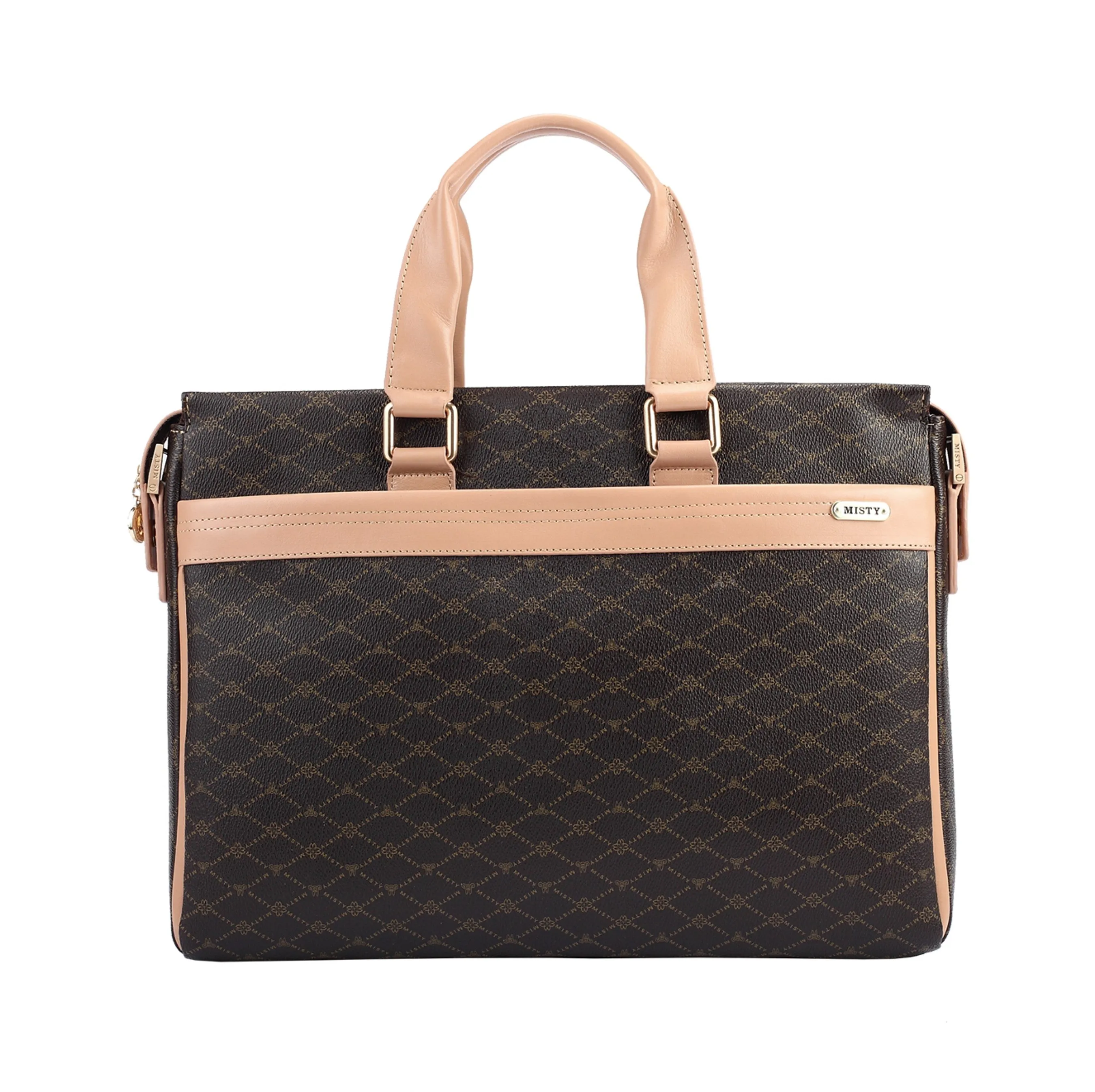 professional accessory Sleek Form MISTY Savannah  Genuine Leather Office Bag  [Made in Italy]