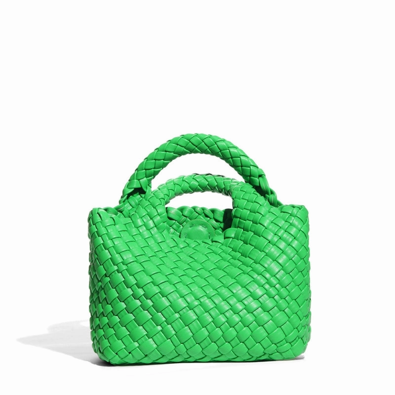 Alethea | White Woven Leather Handbag ?C Effortless Chic & Sophistication Minimal Trend Stylish Structure