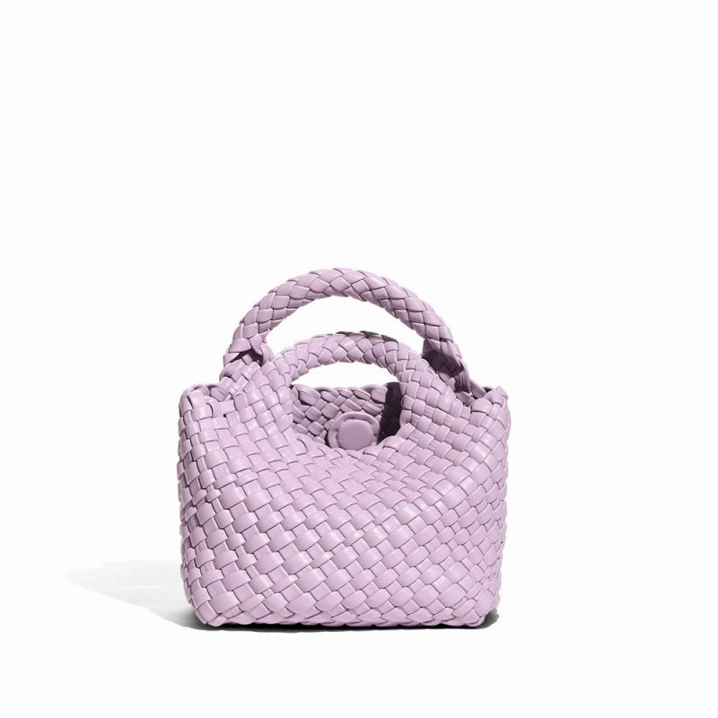 Alethea | White Woven Leather Handbag ?C Effortless Chic & Sophistication Urban Touch