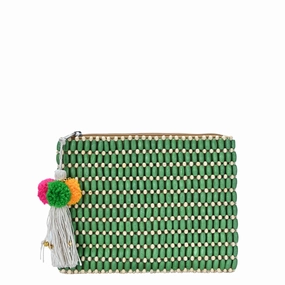 Elara Wooden Bead Clutch Elegant Organizer