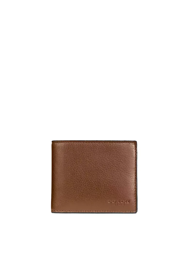 Personalized travel wallet Coach 3 In 1 Wallet In Dark Saddle CR911
