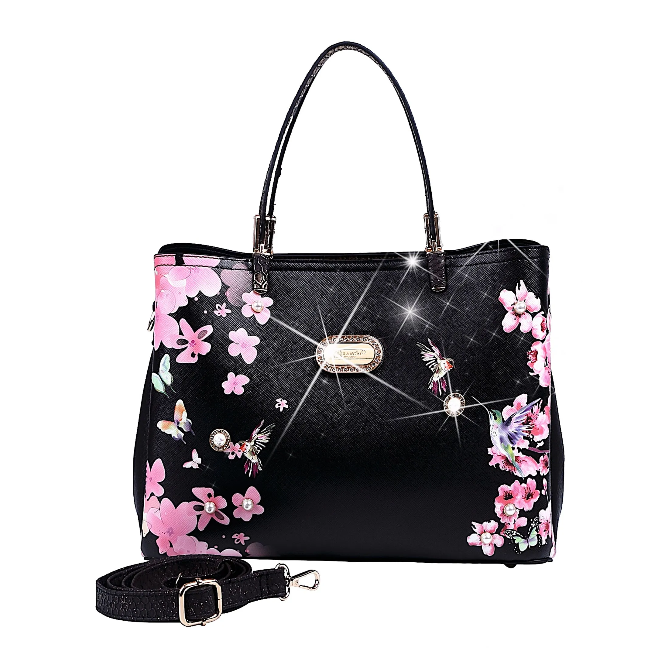 Brangio Blossom Hummingbird Tote Classic Elegance Smart Casualwear