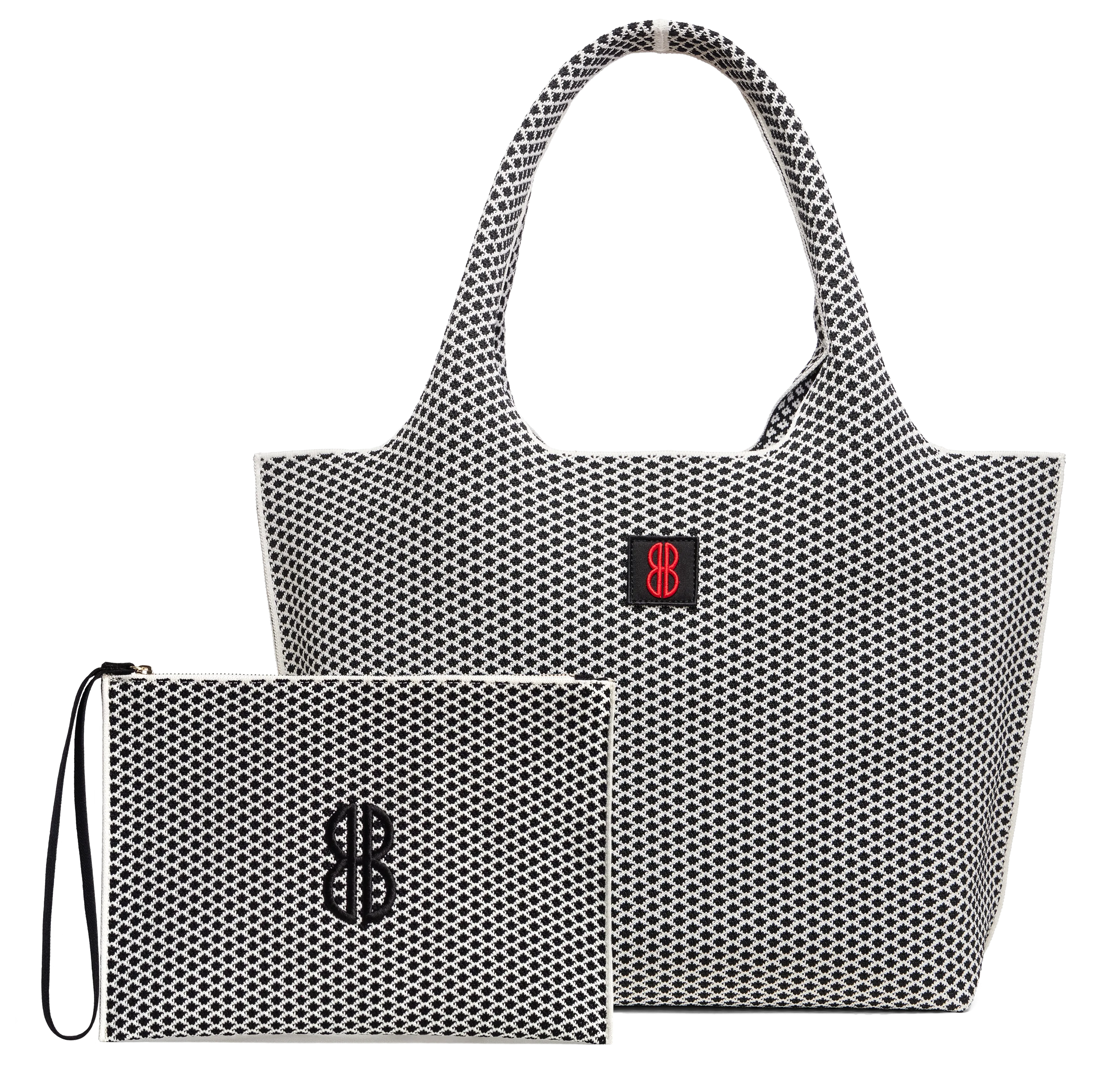 Large - Black Diamond tote with pouch Business Scene Fashion Everyday