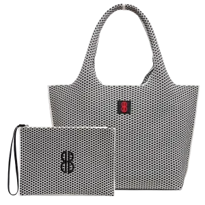 Large - Black Diamond tote with pouch Business Scene Fashion Everyday