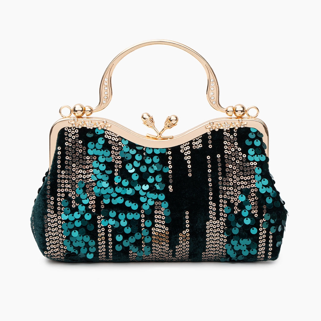 Nivara | Vintage-Inspired Sequin Evening Bag ?C Elegant & Glamorous Design Simple Carry Elegant Finish