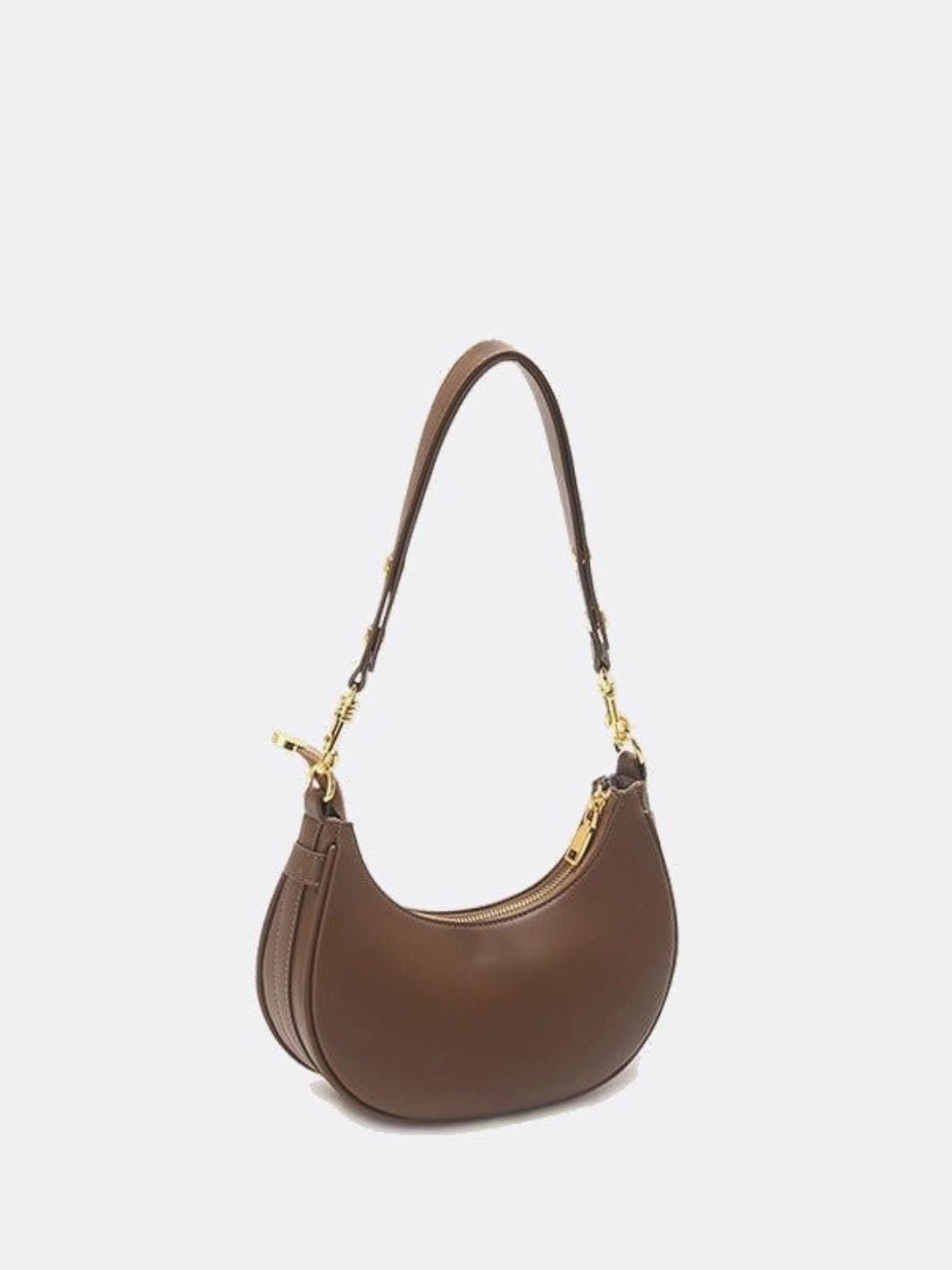 Minimalist Crescent Shoulder Bag with Gold Hardware Practical Outfit Comfortable to carry all day without causing strain