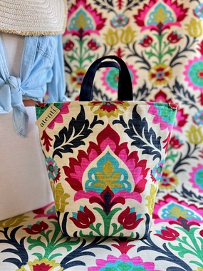 Weekend Explorer Santa Maria Hope Basket, Handmade USA Project Bag