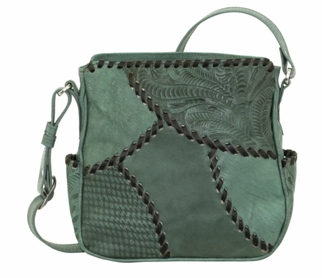 Modern Everyday Contemporary Look American West Handbag Gypsy Patch Collection: All Access Crossbody