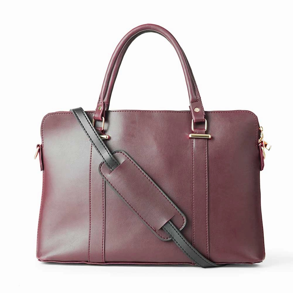 Slik Laptop Bag Maroon Compact Comfort Sleek Utility