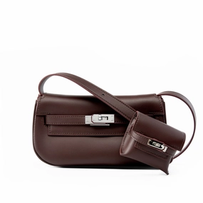 Everyday Fashion Emma | Soft Leather Flap Shoulder Bag ?C Timeless Elegance & Functionality