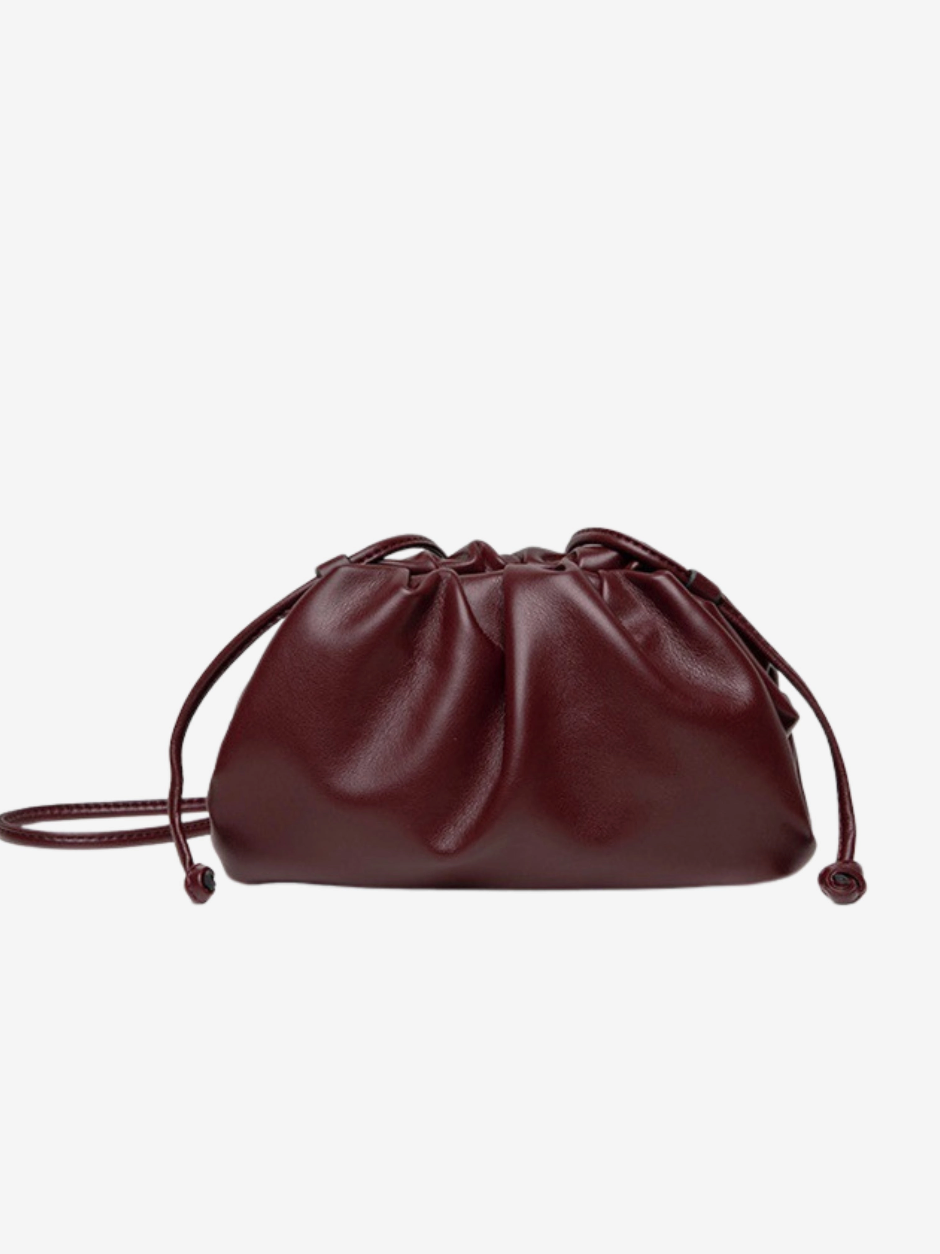 Serena Soft Leather Pouch Bag ?C Minimalist, Modern & Supple Dressy Touch