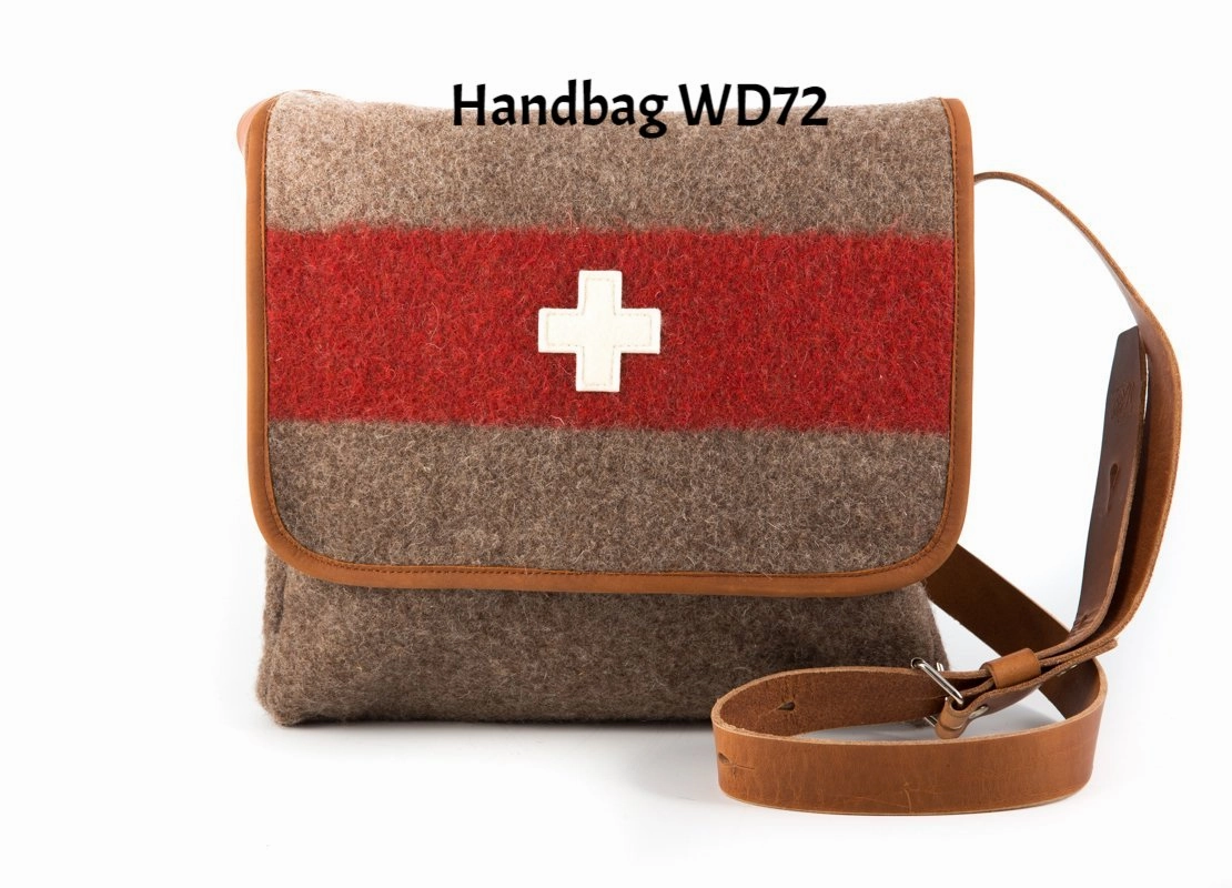 Practical Design Stylish Swiss Boiled Wool Blanket Handbags by KARLEN Swiss