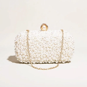 Luxury Inspiration Luxury piece Estelle | Pearl Embellished Evening Clutch ?C Timeless Grace