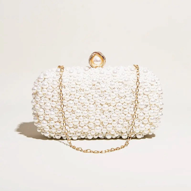 Luxury Inspiration Luxury piece Estelle | Pearl Embellished Evening Clutch ?C Timeless Grace
