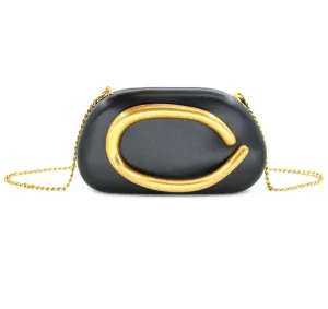 Evelyn Black Small Evening BC Bag with Strap Comfort Grip
