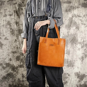 NATURAL Italy Cowhide Leather Handmade Bag, Tote, Leather Shoulder Bag, Leather Bag, by Alexel Crafts Australia Daily Organizer