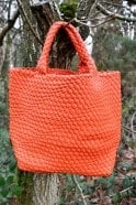 Jayley Hand Knitted Leather Tote Bag with Matching Purse PBG25A-D08 Elegant Finish Modern Elegance