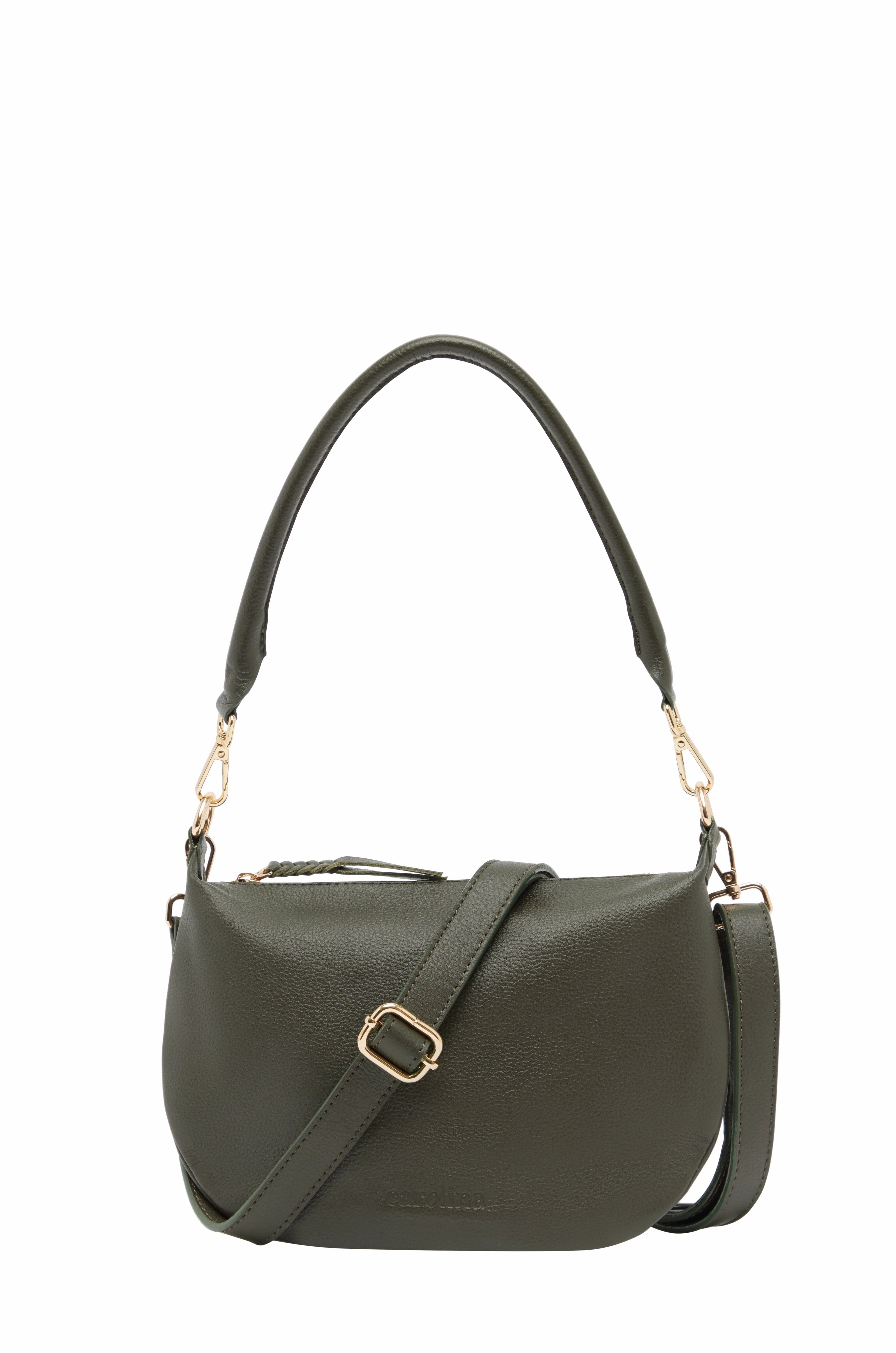 Minimal Everyday All Season Melissa Bag Olive Soft Leather
