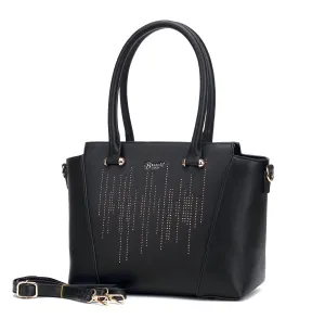 Bold Simplicity Rainy Night Vegan Leather Handbag