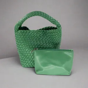 Sammy Green Small Tote BC Bag with Strap Weekend Companion