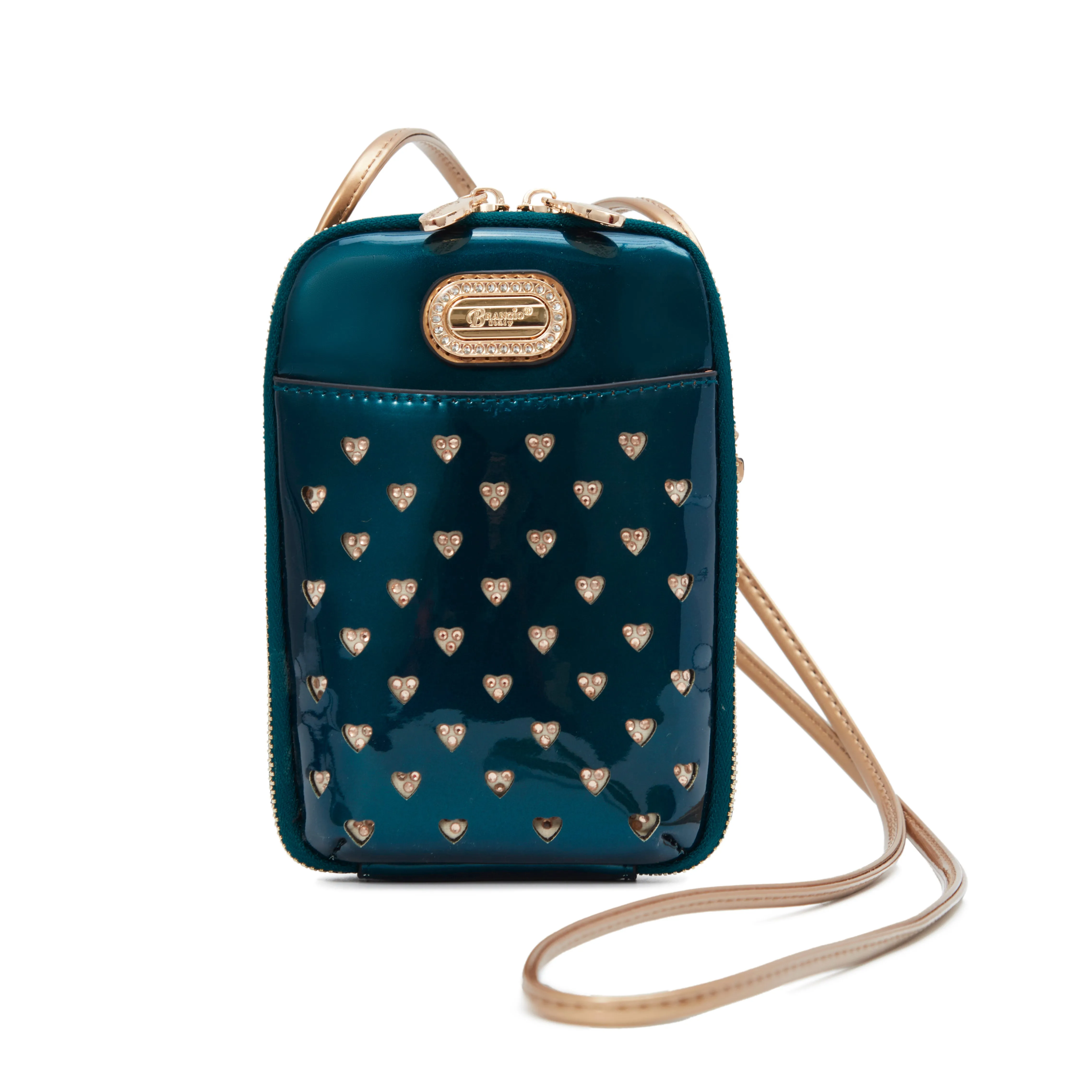 Trendy Form Soft fabric handbag Brangio Luxe Heart Cutout Crossbody Bag