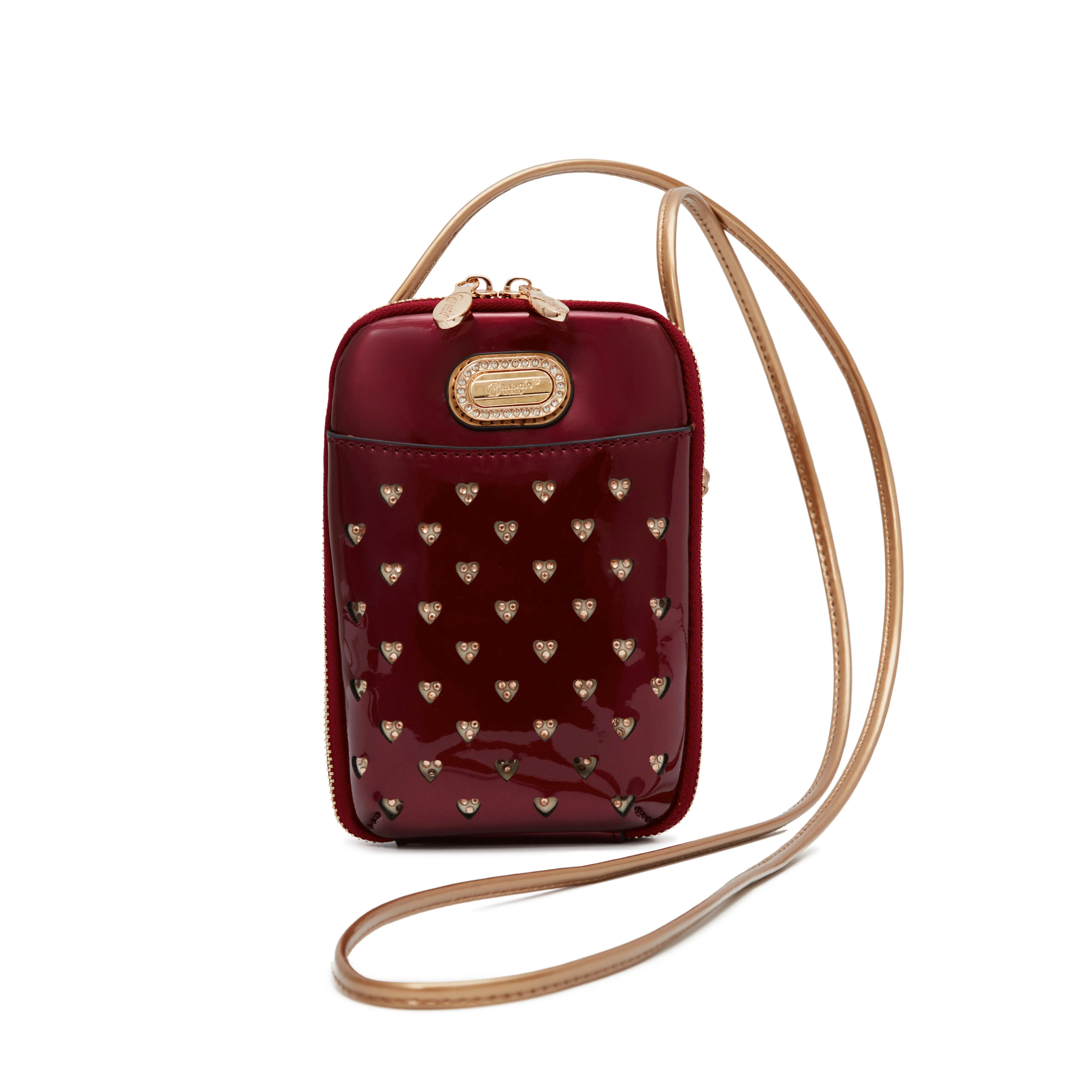 Brangio Luxe Heart Cutout Crossbody Bag Stylish Utility