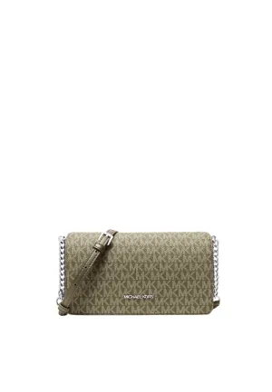 The perfect accessory for effortless style Michael Kors Women's Jet Set Crossbody Bag Signature Logo In Olive 35F5STVC8V
