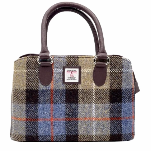 Adjustable card wallet Slim zippered pouch Harris Tweed? Top Handle Bag ?C Stylish Scottish Handbag